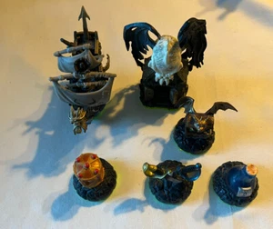 Activision Skylanders Accessories Lot Pirate Seas, Darklight Crypt Etc - Picture 1 of 9