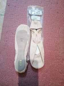 Ballettschläppchen Leder,rosa, Bloch Arise, Gr. 8C mit durchgehender Sohle, neu - Bild 1 von 1