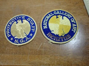 NATIONAL GALLERY OF ART PROTECTIVE STAFF PATCHES BX A #58 - Picture 1 of 2