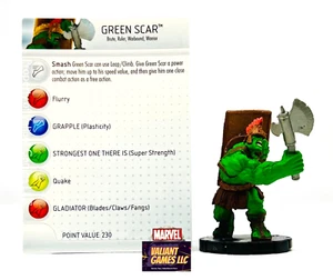 Marvel Heroclix Green Scar #033 con juego de cartas mutaciones y monstruos - Imagen 1 de 1