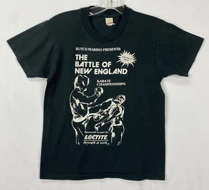 Butch Marino Battle New England Karate 80s Shirt Screen Stars Single Stitch YTH - Picture 1 of 10