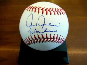 CHRIS CHAMBLISS 1976 AL ALL-STAR WSC YANKEES SIGNED AUTO OML BASEBALL TRISTAR - Picture 1 of 3