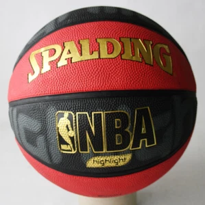 RARO 2008 SPALDING DORADO DESTACADO NBA BALONCESTO EXTERIOR TALLA 7 ROJO ¡NUEVO! - Imagen 1 de 8