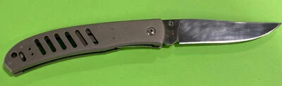Kershaw 1435 Titanium Hawk Folding knife Japan ATS 34 NICE CONDITION NO CLIP - Image 1 of 4