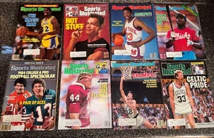 Lote De Colección De 8 Revistas Ilustradas Deportivas Años 80 Bird Bo Ewing Magic - Imagen 1 de 11