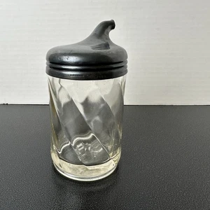 Antiker R. Wallace 02 9-48 Glas/Silber Zuckerstreuer Dose Ausgießer - Bild 1 von 8