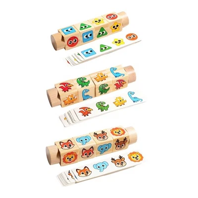 Matching Block Puzzles Educational Toys for Boys Girls Ages 3+ Party Favors - Image 1 of 2