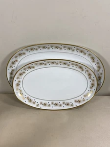 2 Edelstein Bavaria Germany "Starlight" Oval Serving Platters - Picture 1 of 5