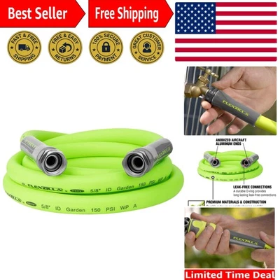 Garden Lead-In Hose, 5/8" x 10', Female to Female Fittings 3/4" - 11 1/2 GHT - Image 1 of 4