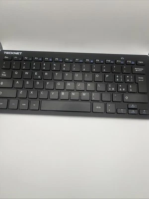 TECKNET 2.4G Wireless Tastatur International Layout Compact Black- Neu Slim - Bild 1 von 4
