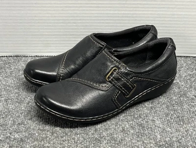 Zapatos sin cordones Clarks Collection para mujer 8 N de cuero negro 26101707 Foto 1 de 4