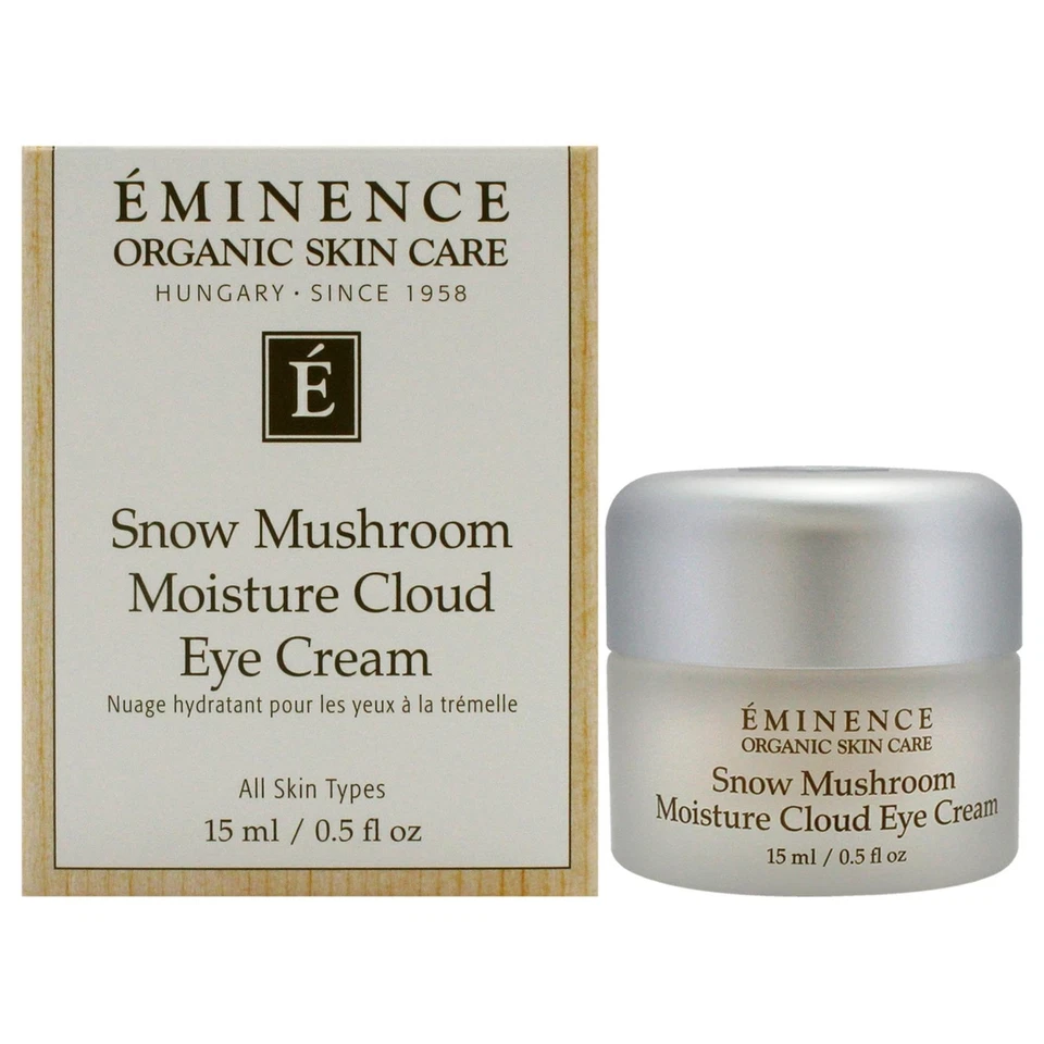 Crema de ojos Eminence orgánica con setas de nieve hidratante nube Foto 1 de 4