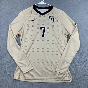 Wake Forest Jersey Womens Medium Gold Demon Deacon Sports Nike Polyester #7 ACC - Picture 1 of 12