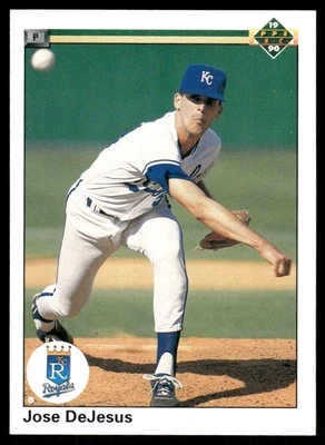 1990 Upper Deck #255 Jose DeJesus Kansas City Royals Baseball Card - Image 1 of 2