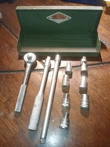 SK Tools 10pc 1/4" Drive SAE Socket Set. Made in USA - Foto 1 di 7