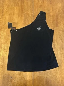 Vintage Harley Davidson Women’s Swoop Shoulder Top XL NWT Y2K - Picture 1 of 6
