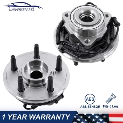 2x Cojinete de cubo de rueda delantera con ABS para Ford Explorer Mercury Mountaineer Aviator Foto 1 de 4