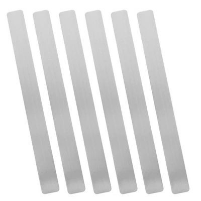 6 Pcs Adhesive Bulletin Board Metal Strip Blackboard Strips for Magnets - Image 1 of 4
