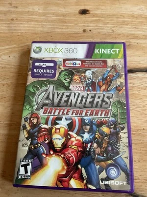 Marvel The Avengers Battle For Earth Xbox 360 Tested & Working Cib - Image 1 of 3