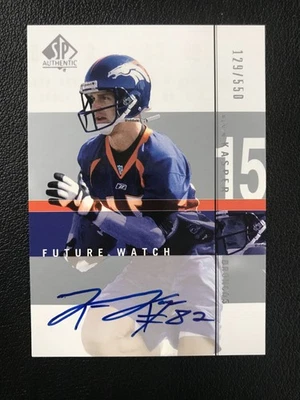 2001 SP Authentic #140 Kevin Kasper Future Watch Auto /550 Denver Broncos - Image 1 of 2