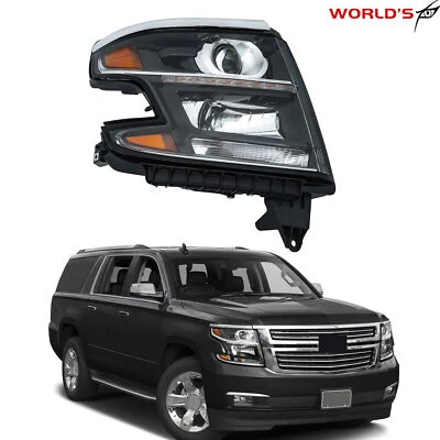 Passenger Headlight For Chevy Tahoe / Suburban 2015-2020 HID/Xenon Right Side - Image 1 of 4