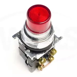 Cutler-Hammer 10250T74NR Prestest Light, Red Lens, 120V 50/60Hz, 30.5mm - Picture 1 of 2