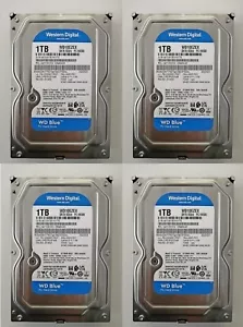 4 PEZZI - WESTERN DIGITAL WD10EZEX WDBLUE HARD DISK 3,5 1TB SATA3 7200RPM 6Gb/s - Foto 1 di 3