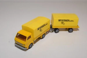 A44 1:50 SIKU VW MAN TRUCK WITH TRAILER DAS POSTPAKET DBP NEAR MINT CONDITION - Picture 1 of 7