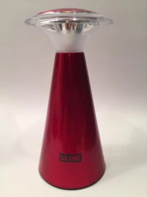 Uline Wireless Desk Touch-Top 12 LED Lamp Light Lantern Camping Patio Red New - Image 1 of 4