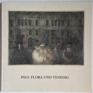 Paul Flora catálogo firmado dibujo firma autógrafo firma Venecia - Imagen 1 de 3