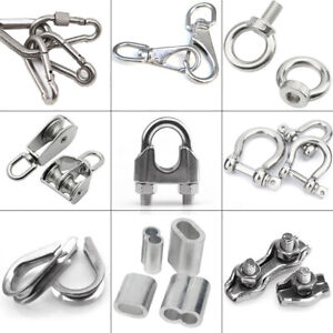 Wire Rope Cable Clip D & Bow Shackle,Turnbuckle,Quick Link Wire Rope Accessories