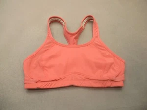 Champion Size S Womens Orange Lined Wireless Back Close Racer Back Sports Bra 1D - Picture 1 of 6