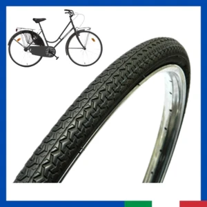 Copertone 26x1 3 8 pneumatico gomma per bici da olanda city bike nero R epoca - Imagen 1 de 4