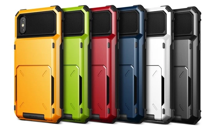 Carpeta Damda Apple iPhone X / XS S8 S9 VRS Diseño Verus Tarjeta de Crédito Billetera Estuche Foto 1 de 4