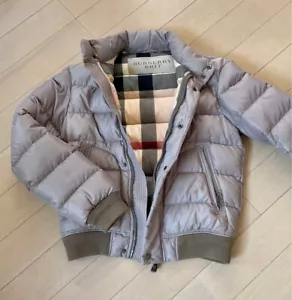 BURBERRY BRIT Beige Short Down Jacket Coat Men's Size XS - Picture 1 of 7