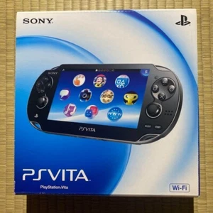 Sony PS Vita PCH-1000 Crystal Black OLED Console Japanese Model Working w/box FS - Bild 1 von 12