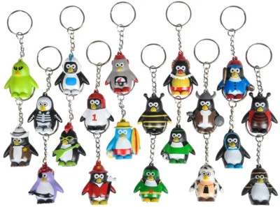 Mini llaveros de pingüino de colección (paquete de 20) (1,5") genial surtido de figuras Foto 1 de 4
