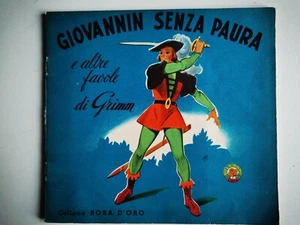 GIOVANNIN SENZA PAURA ALTRE FAVOLE DI GRIMM  COLLANA ROSA D'ORO POP UP ANNI '50 - Picture 1 of 5