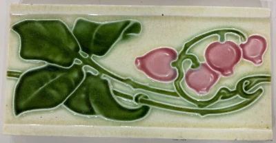 Azulejos Art Deco Antiguo Vintage Mayólica Inglaterra 6x3 Pulgadas Muebles Salpicadero Foto 1 de 3