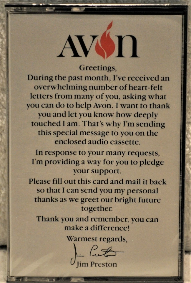 AVON "Keep The Flame Alive - Jim Preston Special Message"  NEW / SEALED - Image 1 of 3