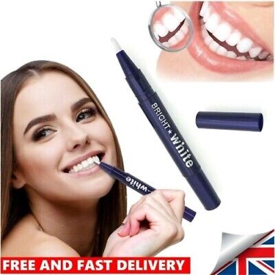 BRIGHT WHITE Teeth Whitening Gel Pen ❤️ White Bleaching Dental Whitener Teeth 🔥 • 2.89£