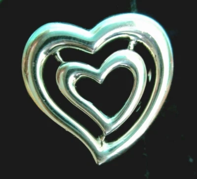 Anillo Barry Kieselstein Cord KC Studio Plata 925 Doble Corazón Abierto Talla 10 G Caja Foto 1 de 4