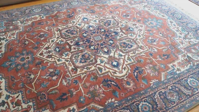 8'8"x12' Authentic Karastan 700-744 Antique Serapii Wool American Rug Excellent - Image 1 of 4