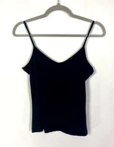 H&M Womens  Cami Tank Top Tami Sleeveless Scoop Neck Black Size Medium. - Picture 1 of 12