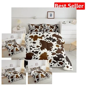 Cow Print Comforter Set - Twin with Pillowcase for Stylish Bedroom Décor - Picture 1 of 8