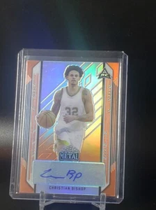 2021-22 Leaf Metal Orange Rainbow /7 Christian Bishop #BA-CB2 Auto - Picture 1 of 2