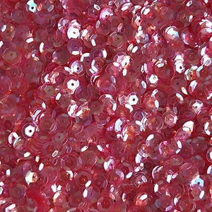Copa Lentejuelas 6 mm Cristal Rosa Rosa Arco Iris Iridiscente Hecho en EE. UU. - Imagen 1 de 2