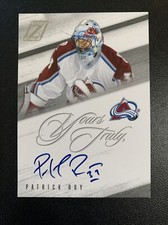 2010-11 Panini Zenith Patrick Roy Yours Truly On Card Auto Avalanche