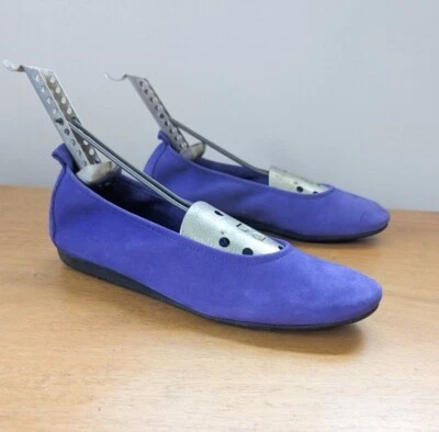 Arche France LAIUS Ballerinas Purple Nubuck Ballet Flat Purple 37 Quiet Luxury - Image 1 of 4