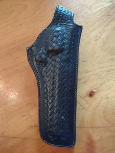 Safariland  Monrovia California Colt  29 Gun Holster: Leather: Weave Design - Picture 1 of 10